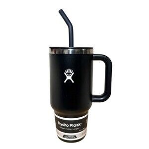 Hydro Flask 32oz All Around Travel Straw Black Tumbler - Black NEW READ